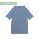 Reine Töne | blaues UV-Badeshirt mit kurzen Ärmeln