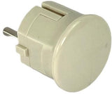 Erdungsstecker abgewinkelt Bakelit MK weiß - 6140594