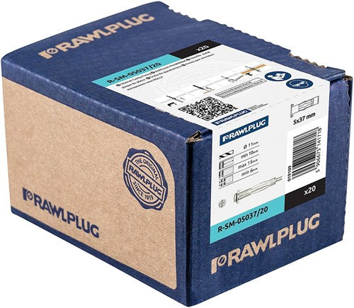Rawl plug rubber nut m6x15 | 50 stuks - r26-8708