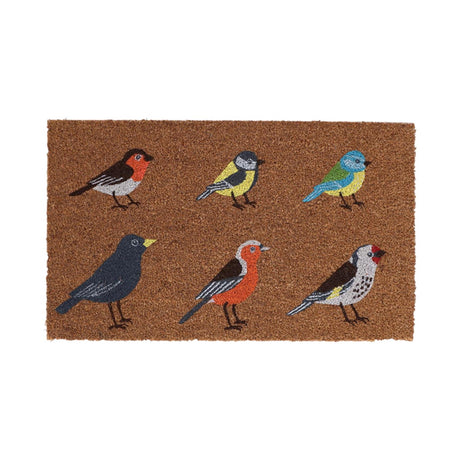 Esschert Design Fußmatte Kokosvögel L 75,0x45,0x1,7 cm
