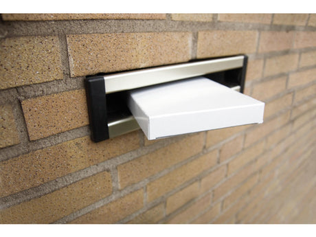 Kangaro Rathaus-Briefkasten – 250 x 350 x 28 mm – weiß – 5 Stück – rd-351105-5