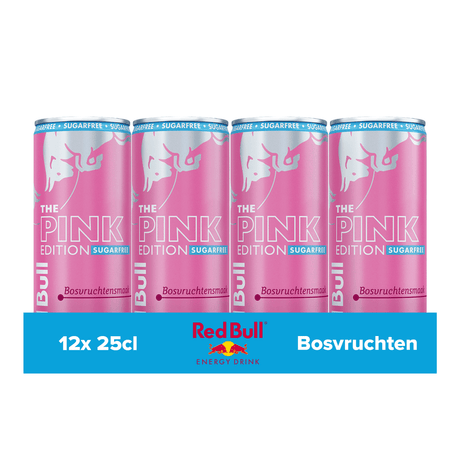 Red Bull The Pink Edition zuckerfreie Waldfruchtgeschmackdose (12x 250ml)