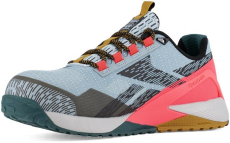 Reebok Arbeitsschuh Nano IB382 S1PS | blau rosa | Größe 38 - 690774734876