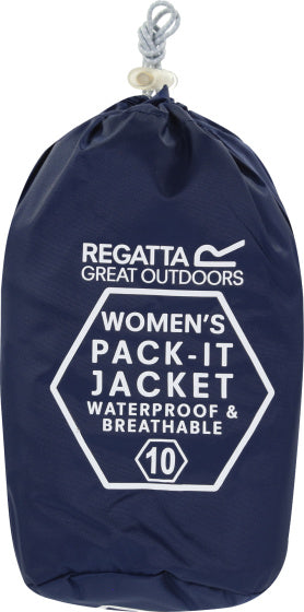 Regatta Pack-it III Regenjacke Damen Dunkelblau Größe XS
