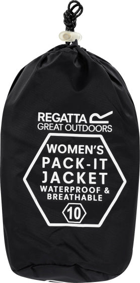 Regatta Pack-it III Regenjacke Damen Schwarz Größe m