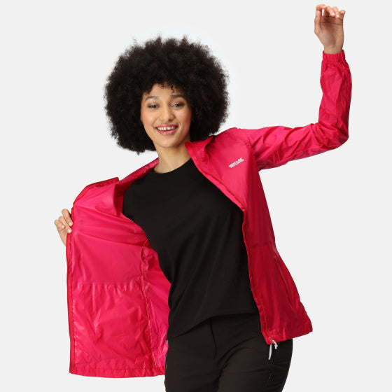 Regatta Pack it iii Shell Jacket Ladies Pink Size xs