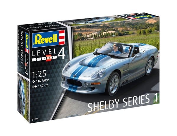 Revell – Shelby Serie 1 Roadster-Auto 07039