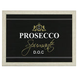 Mars mehr Schoßkissen Prosecco Schwarz 43x33x9cm
