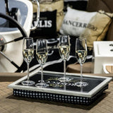 Mars mehr Schoßkissen Prosecco Schwarz 43x33x9cm