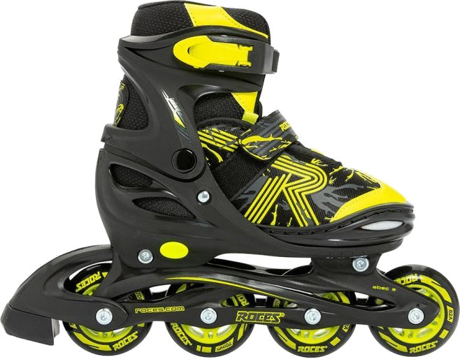 ROCES Inline Skates schicken 3.0 Softboat 82A Schwarze gelbe Größe 30-33