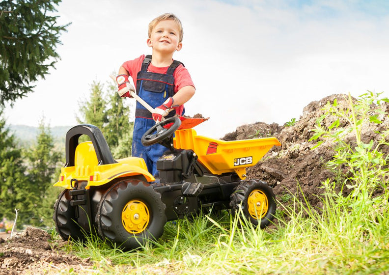 Rolly Toys Treppentraktor Rollykid Dumper JCB Junior Gelb