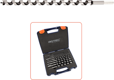 Rotec 900.1065 9-dlg. slangenborenset type '240', ø4-18 x 230 mm - 900.1065