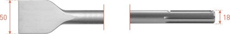 Rotec SDS Max Flachmeißel 50x400mm