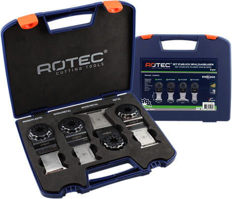Rotec starlock multitoolzaagbladen | 517-allround set | 8-delig - 517.9001