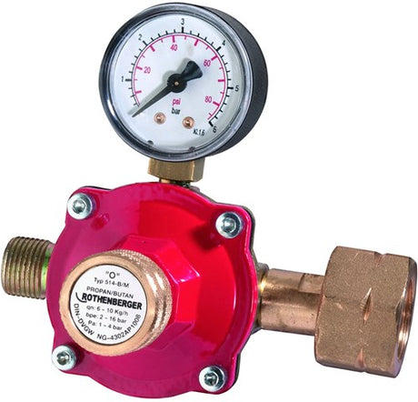 Rothenberger Propanregler, Manometer 0,5-4 bar - rot032100e - rot032100e