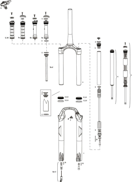 RockShox Federgabel Recon Silver RL 29 Federgabel RS Recon Sil.RL 1,5 bis 1 1 8 Schwarz