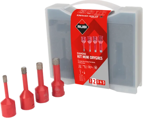 Rubi drygres | Fliesenbohrer-Set | ø 6, 8, 10 und 12 mm | m14 - 50938