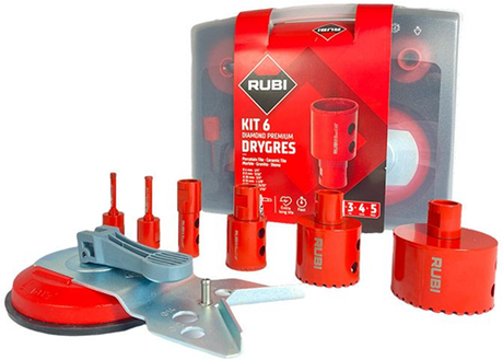 Rubi-Kit 6 Drygres-Bohrer Premium – 51929