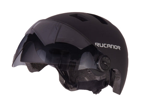Rucanor Urban Sprint Fahrradhelm verstellbar Schwarz Größe 55-58 cm (M)