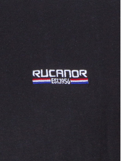 Rucanor Raffi Basic Shirt Round Hals Männer Schwarze Größe 3xl
