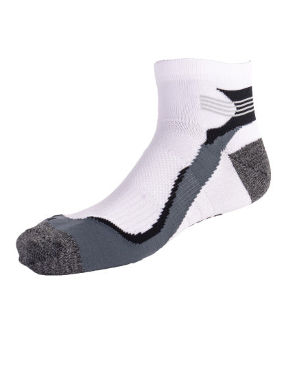 Rucanor Running Socken kurz 2-Pack weiß grau Größe 39-42
