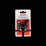 Simson Rennradklingel mit elastischer Befestigung – Schwarz