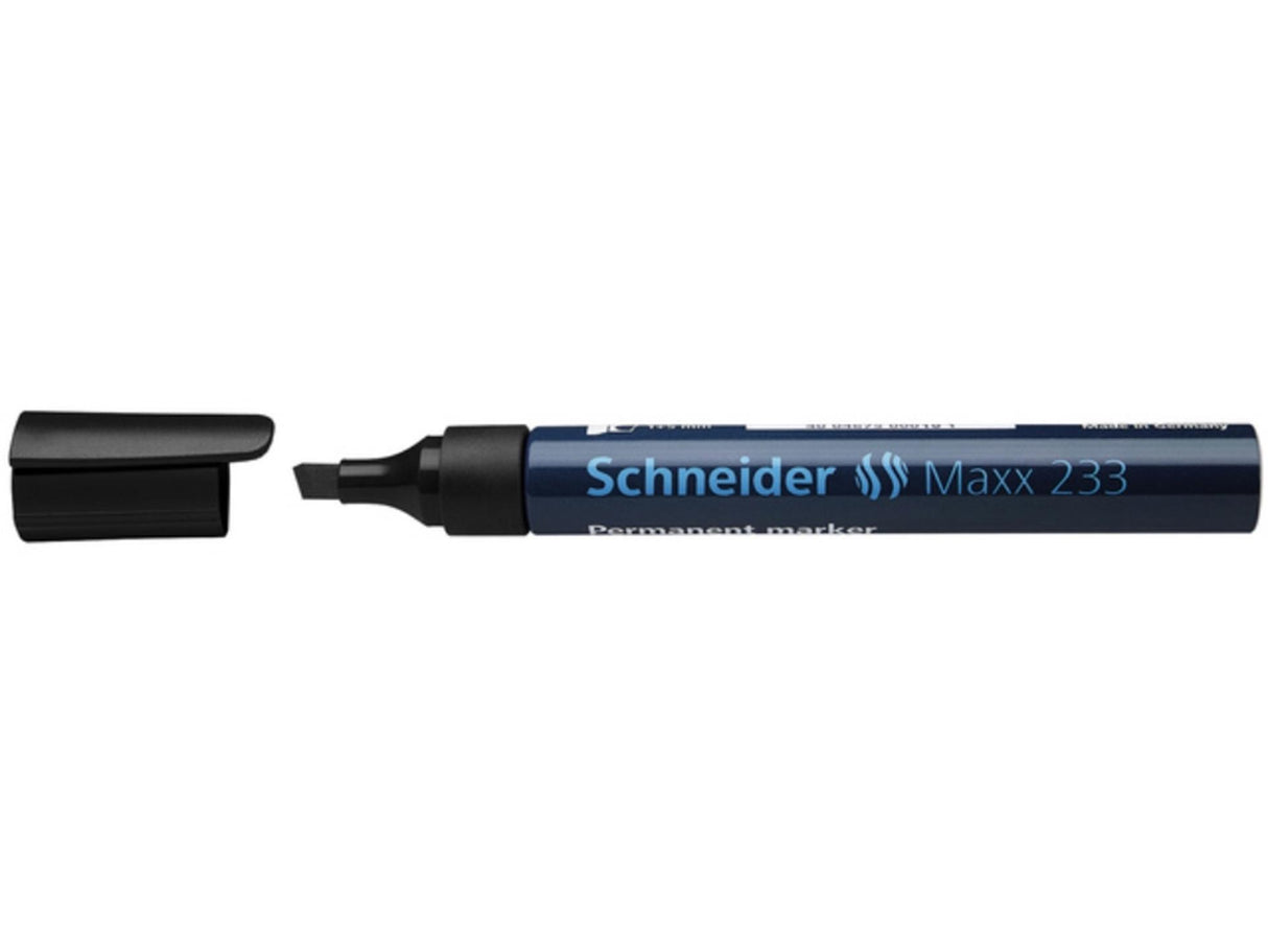 Schneider Marker Permanent 233 Meißel schwarz 10 Stk