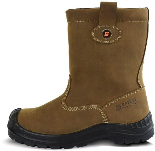 Safeet lucca werklaars gevoerd s3 | bruin | maat 42 - 8719388022314