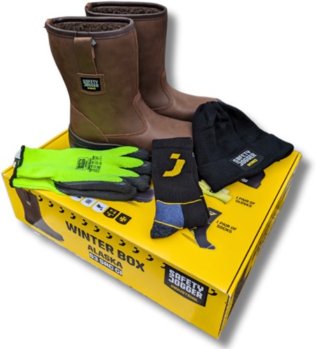 Safety jogger alaska laars s3 winter box | bruin | maat 41 - 00.118.068.41