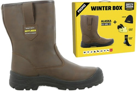 Safety jogger alaska laars s3 winter box | bruin | maat 41 - 00.118.068.41