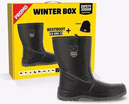 Ty Safe Jogger Winterbox | bestboot Sicherheitsstiefel + Socken + Handschuhe + Mütze | schwarz | Größe 47 - si9700470