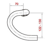 Satori-Lenker X-Race Aero ø31,8 mm B=420 mm – mattschwarz