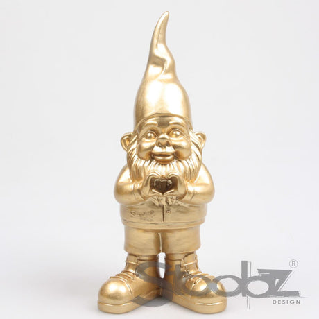 Stoobz Design Stoobz Zwergherz Gold 10x13x29,5cm