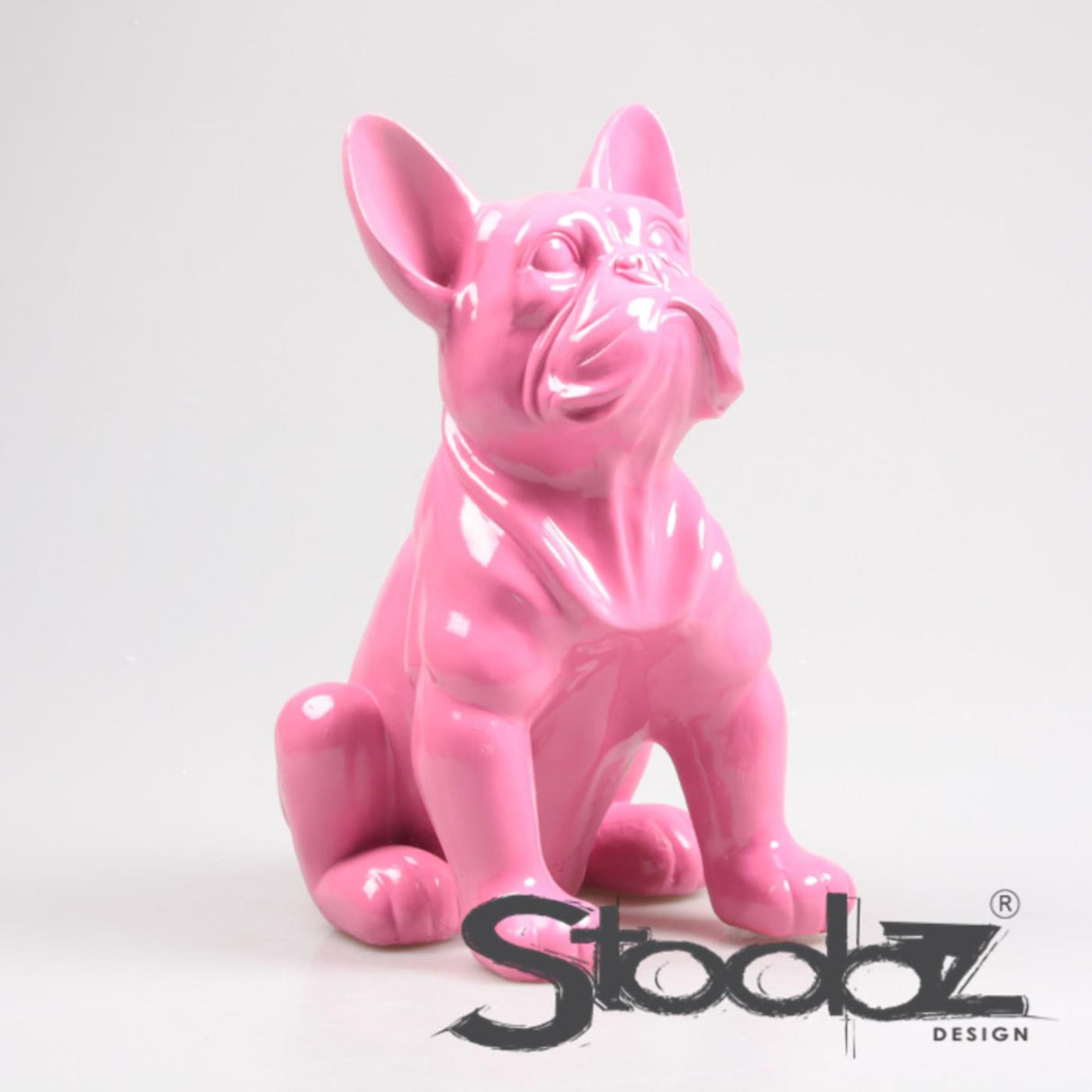 Stoobz Design Französische Bulldogge Fuchsia 27x20x37cm