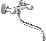 Schütte Two -Button Wall Mixer Crane Cesti Chrom -gelöscht