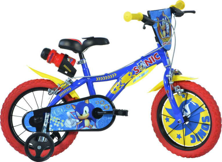 Dino Sonic 16 Zoll 27 cm Jungen kneifen blau gelb