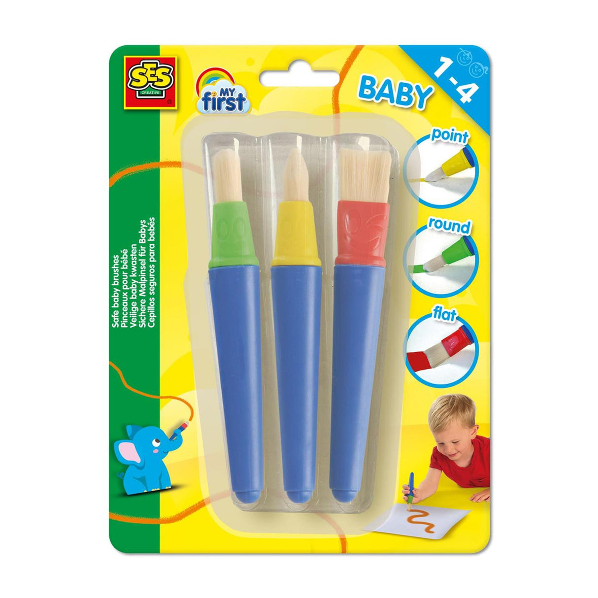 Ses sicheres Babybürsten-Set, 3-teilig