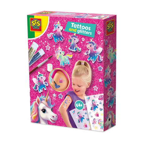 Ses Einhorn – Tattoos und Glitzer
