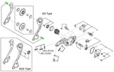 Shimano Führungsrollenschrauben für rd-m615 m7000 m7100