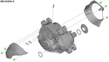 Shimano Befestigungsschrauben für Stufen-Antriebseinheitsabdeckung sm-due80