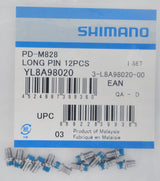 Shimano Ersatzstifte für PD-M828 M8040 lang (12 Stück)