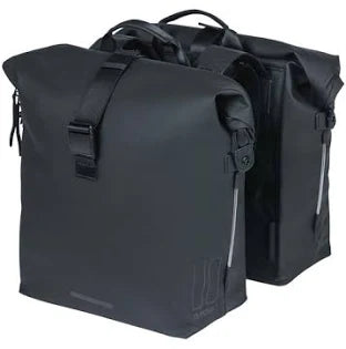 Basil Soho Nordlicht Doppelfahrradbeutel - wasserdicht, schwarz, 41l