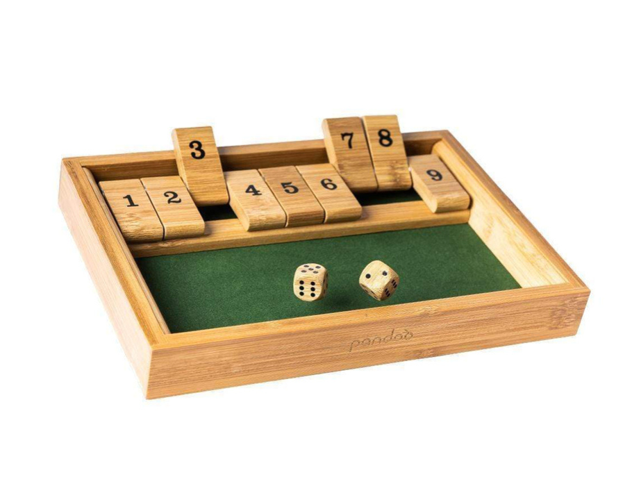 Pandoo Shut the Box – Würfelspiel – Bambus