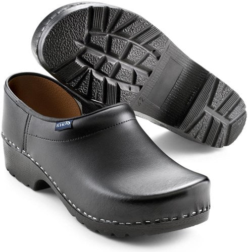 Sika 124 klomp traditionel dichte hak pu zwart - maat 40 - 16.089.075.40