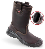 Sixton Sicherheitsstiefel Montana gefüttert S3 46 braun
