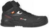 Sixton peak muscle boa hoog 43488-01 s3 | zwart grijs | maat 46 - 8053470577932