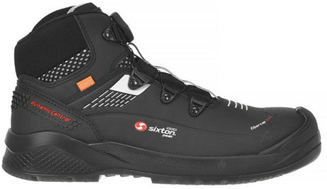 Sixton peak muscle boa hoog 43488-01 s3 | zwart grijs | maat 48 - 8053470577956