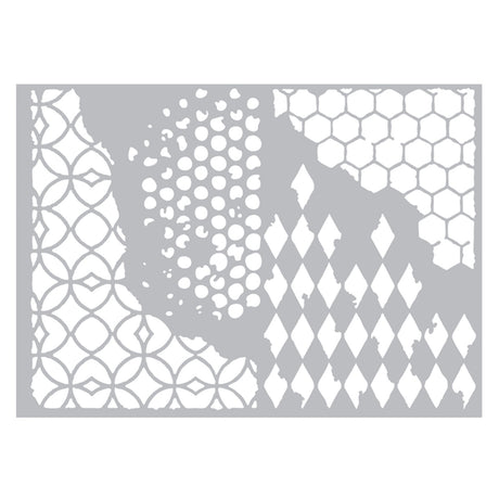 Sizzix • Tim Holtz Thinlits Stanzformen-Set, gemischte Medien, 4-tlg