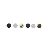 Slinger confetti zwart wit goud 200cm 2 stuks