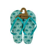 Slipper kind palm print groen maat 28